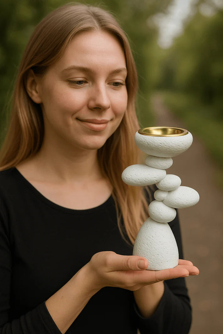 Stone Stack Incense Burner