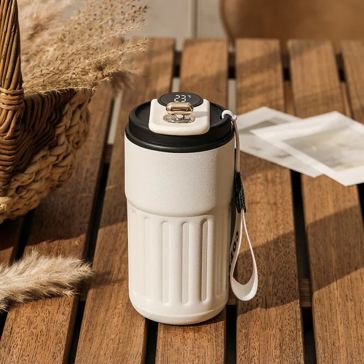 Smart Digital Thermal Bottle Portable Coffee Mug Stainless