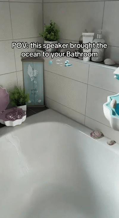 Shell Lamp with Bluetooth Speaker